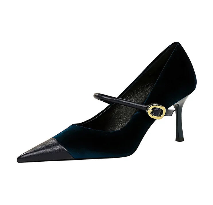 BIGTREE Shoes New Buckle Design Pumps