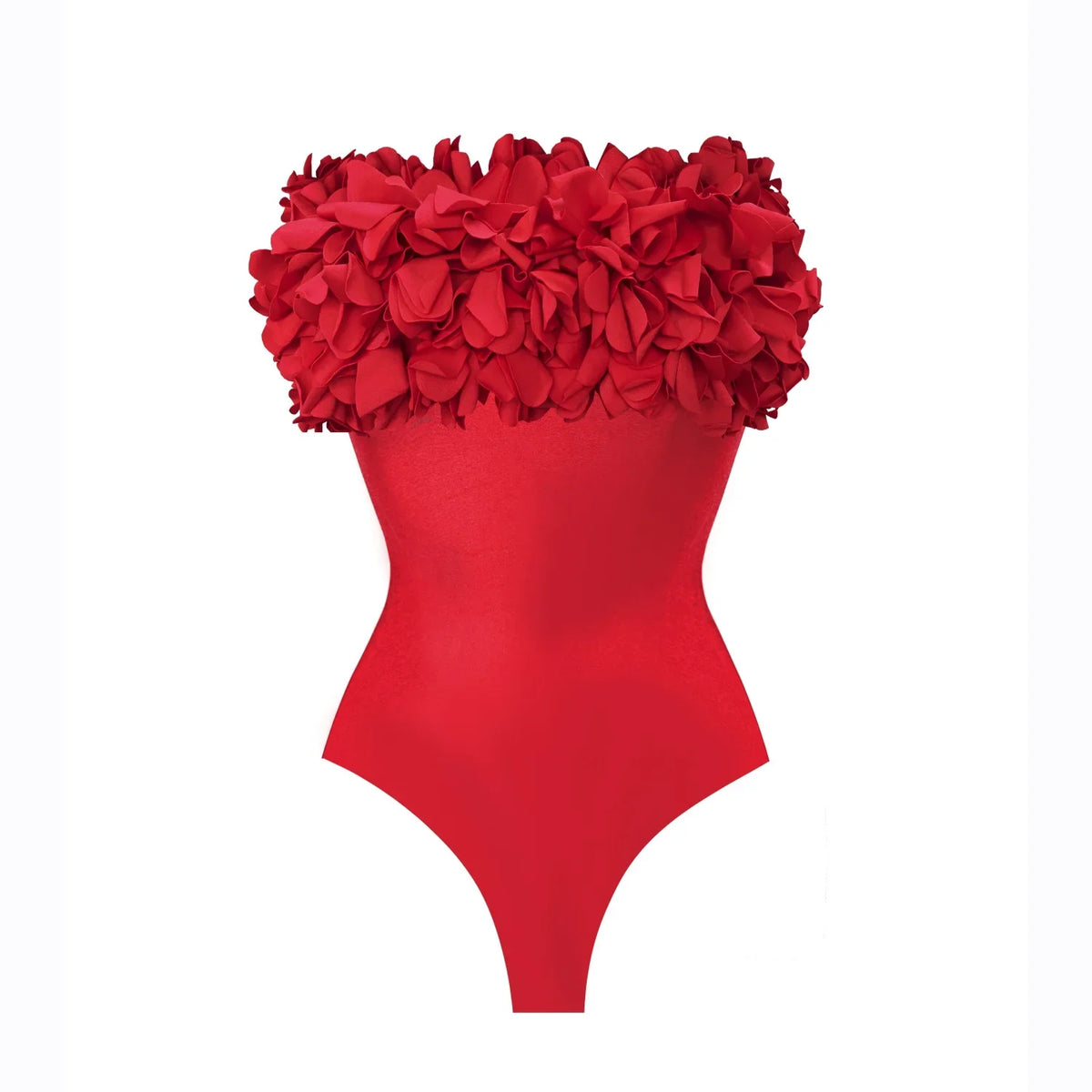 Off-Shoulder Ruffle Push-Up Swimsuit