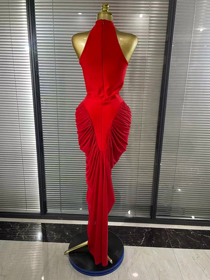 Red Color Off the Shoulder Bodycon