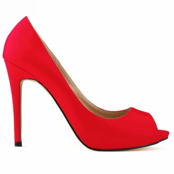 Pumps Fish Mouth High Heels Ladies11cm