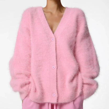 Cardigans Korean V-neck Sweater Coat Long