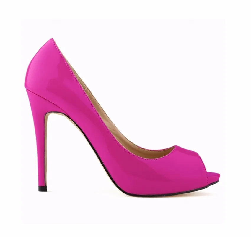 Pumps Fish Mouth High Heels Ladies11cm