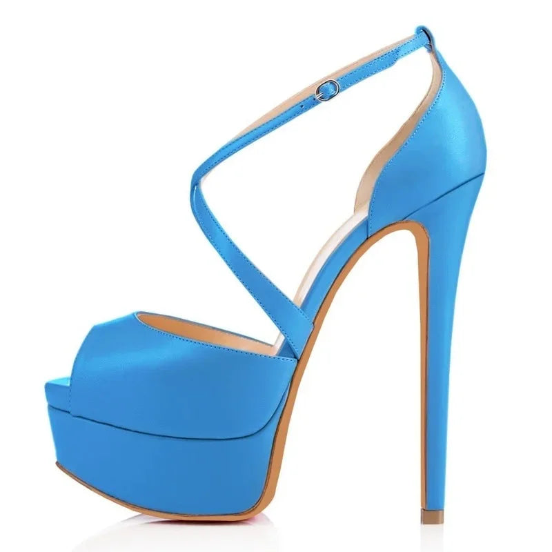 LOSLANDIFEN Pumps Nightclub Sandal Ultra Bride