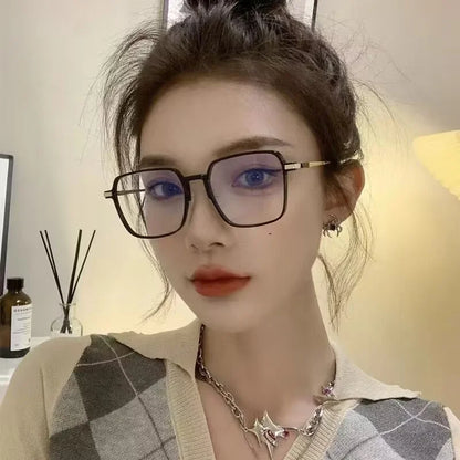 Photochromic Anti Radiation Glasses Metal Eyeglass Men
