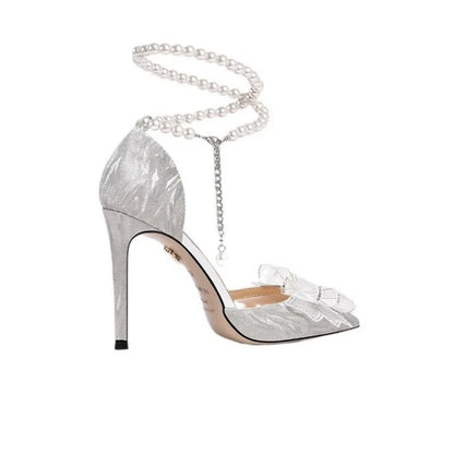 Poplular Zapatos De Mujer Bowtie Beading