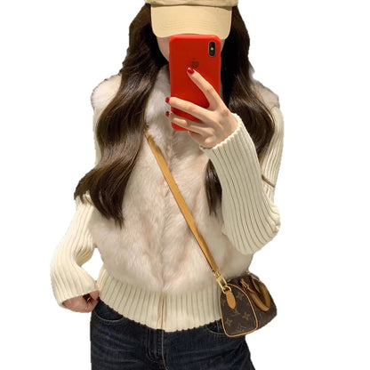 New Young Environmentally Friendly Fur Jacket