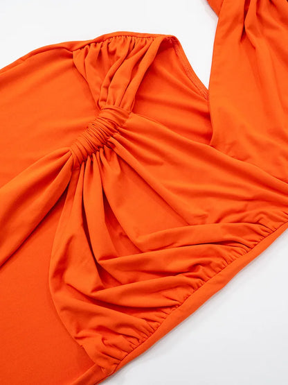 Leosoxs Backless Hollow Dress One Shoulder