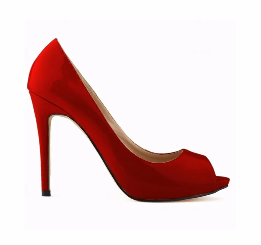 Pumps Fish Mouth High Heels Ladies11cm