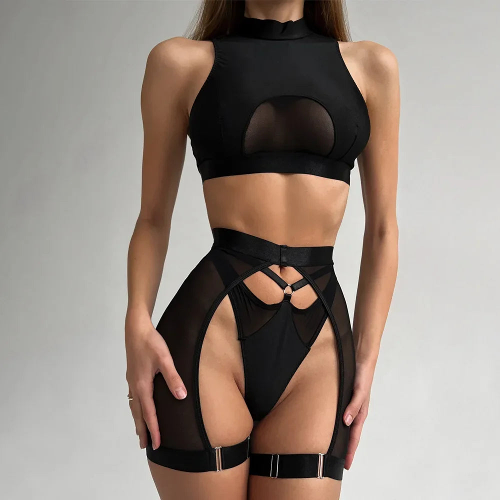 Wire-Free Lace Intimate Lingerie Set