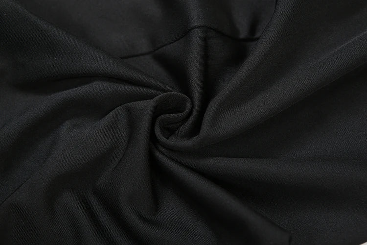 Weird Puss Sexy Fall Jumpsuits Women Diy Shirring o-Neck Full Sleeve Midnight Party Club Stretch Activity Fitness Slim Overalls