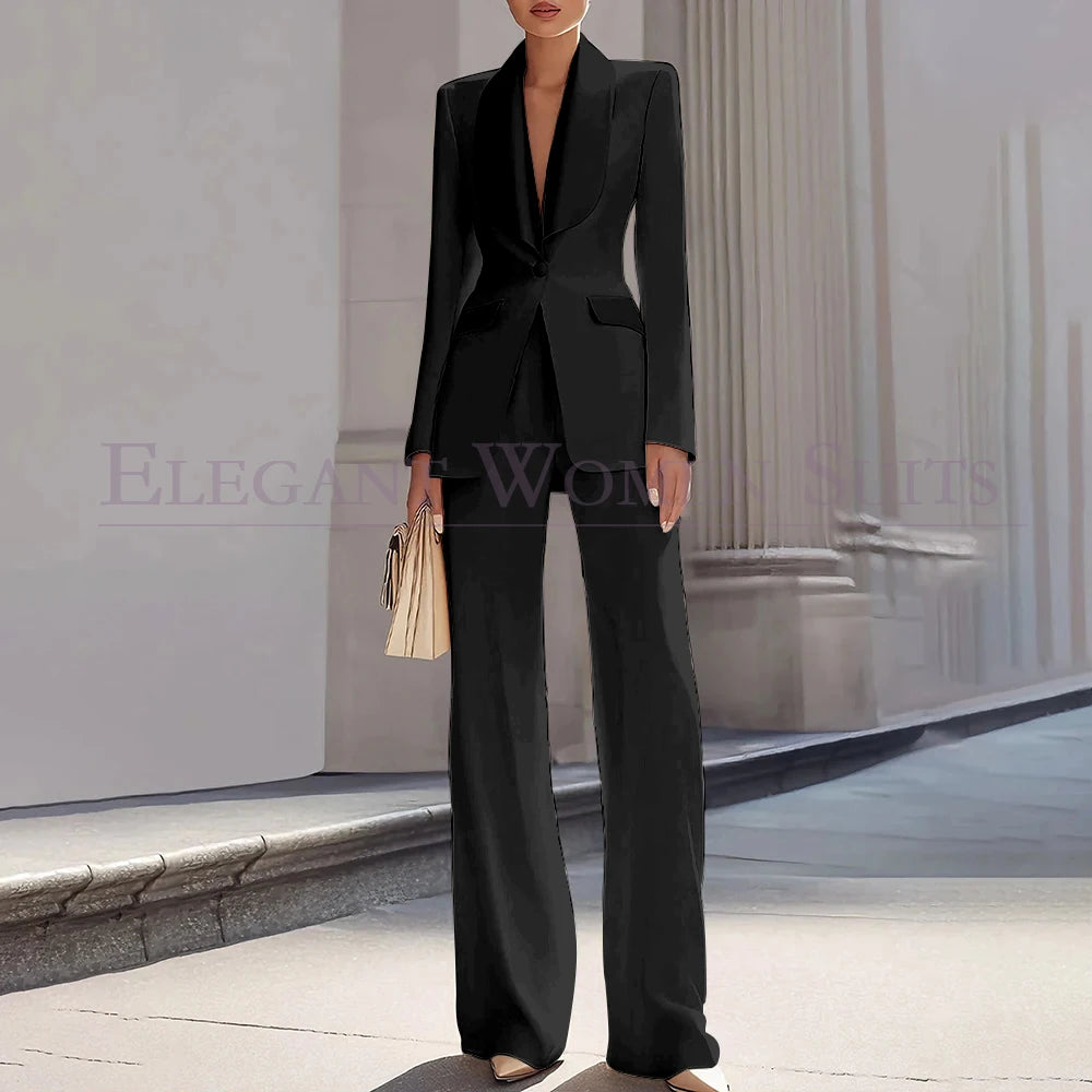 Customzied Suits Blazer Luxury One-Button Shawl