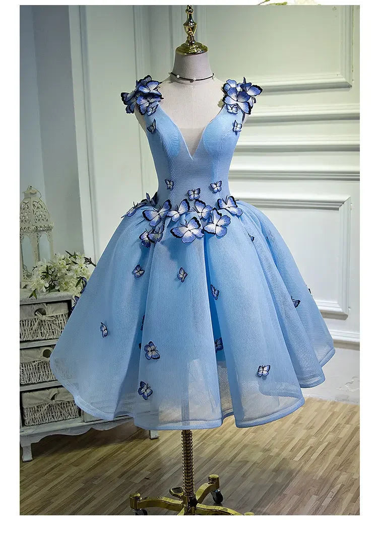 Dresses Gown 3D Butterfly Design Dress