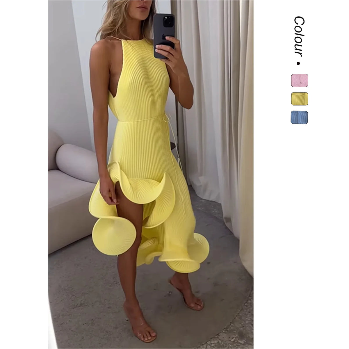 New and Vacation Style Irregular Sleeveless