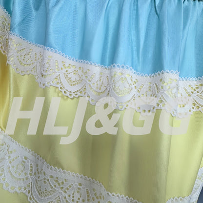 HLJ&GG Y2K Lace Splicing Bodycon Spaghetti