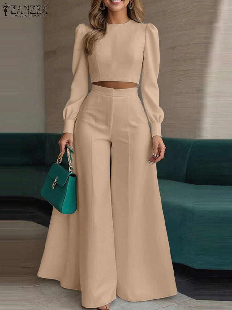 Pant Sets ZANZEA Outfits Solid Tracksuits