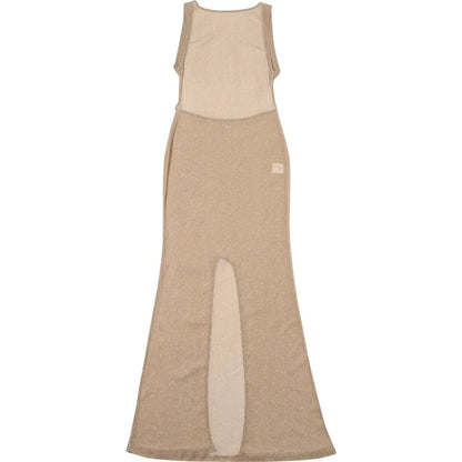 Open Back Side Split Bodycon Maxi Dress