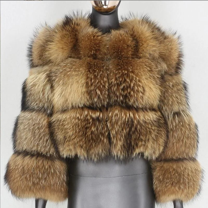 Faux Fur Coat Jacket Warm Thick