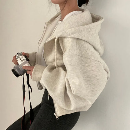 6colors Korean Hoodie Coats Short Warm
