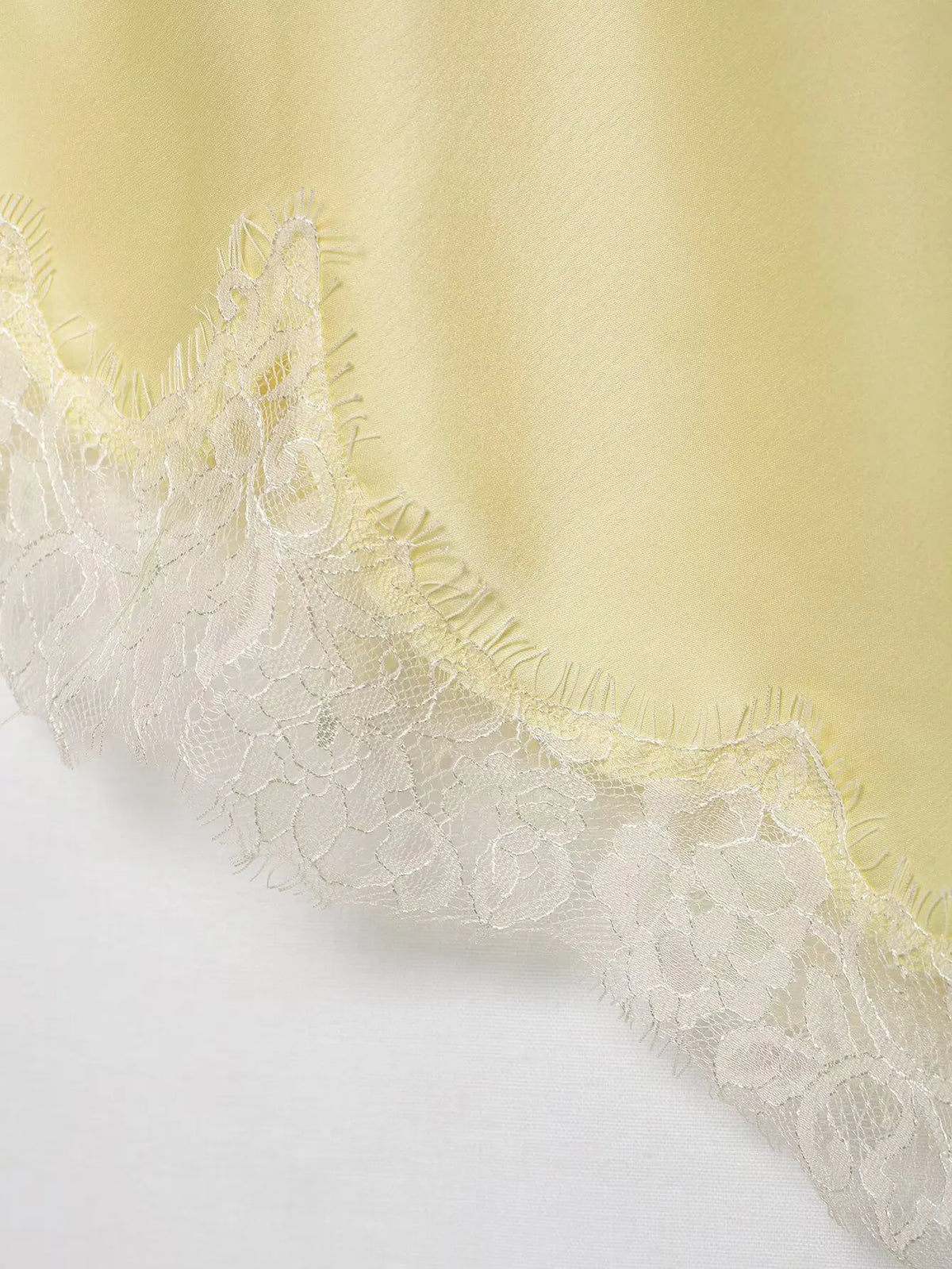 Asymmetrical Lace Backless Slip Top