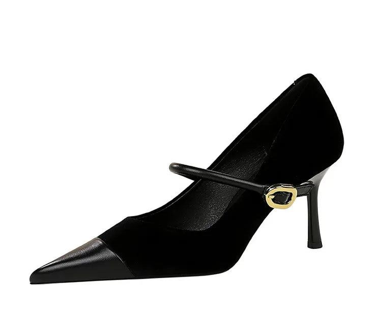 BIGTREE Shoes New Buckle Design Pumps
