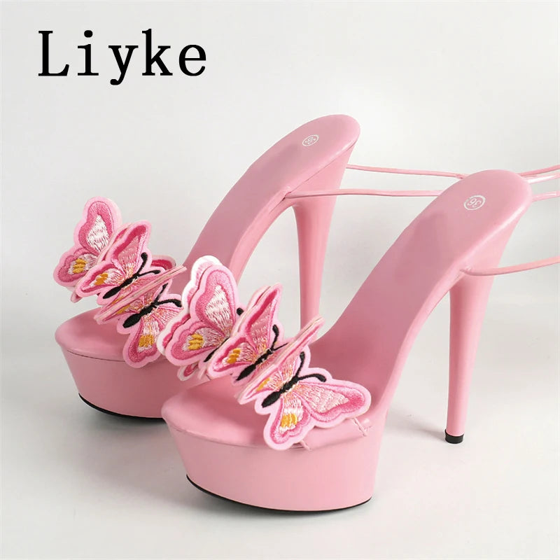 Liyke New Pink Yellow Cross Strap