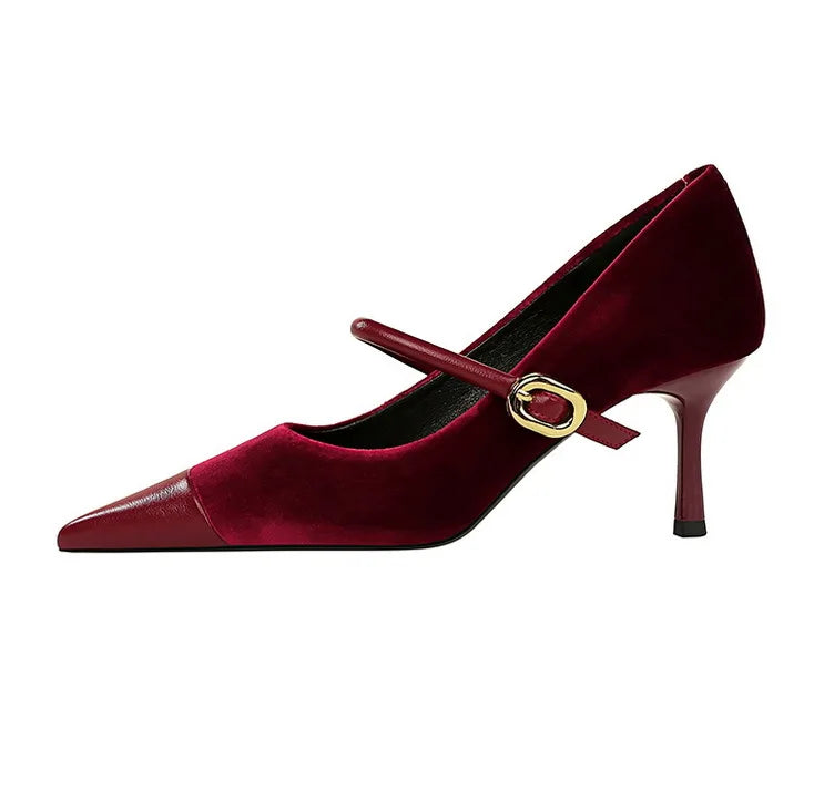 BIGTREE Shoes New Buckle Design Pumps