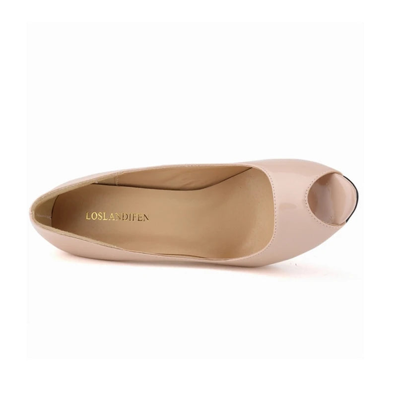 Pumps Fish Mouth High Heels Ladies11cm