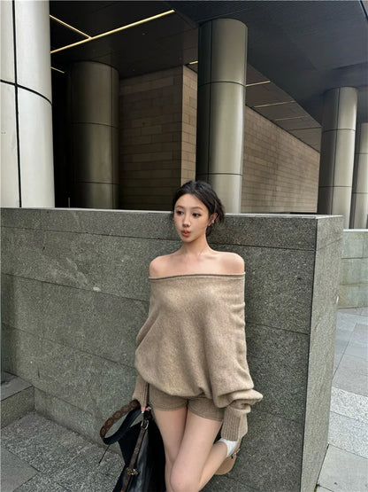New Knitted Two Pieces Tracksuits One