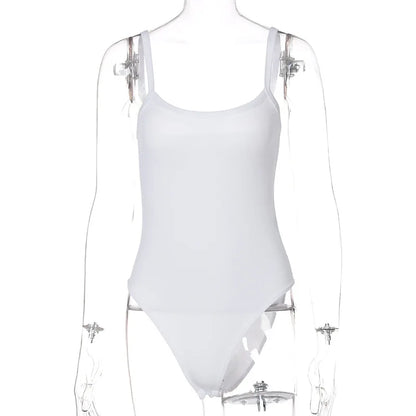 Sleeveless Sheer Strappy Bodysuit