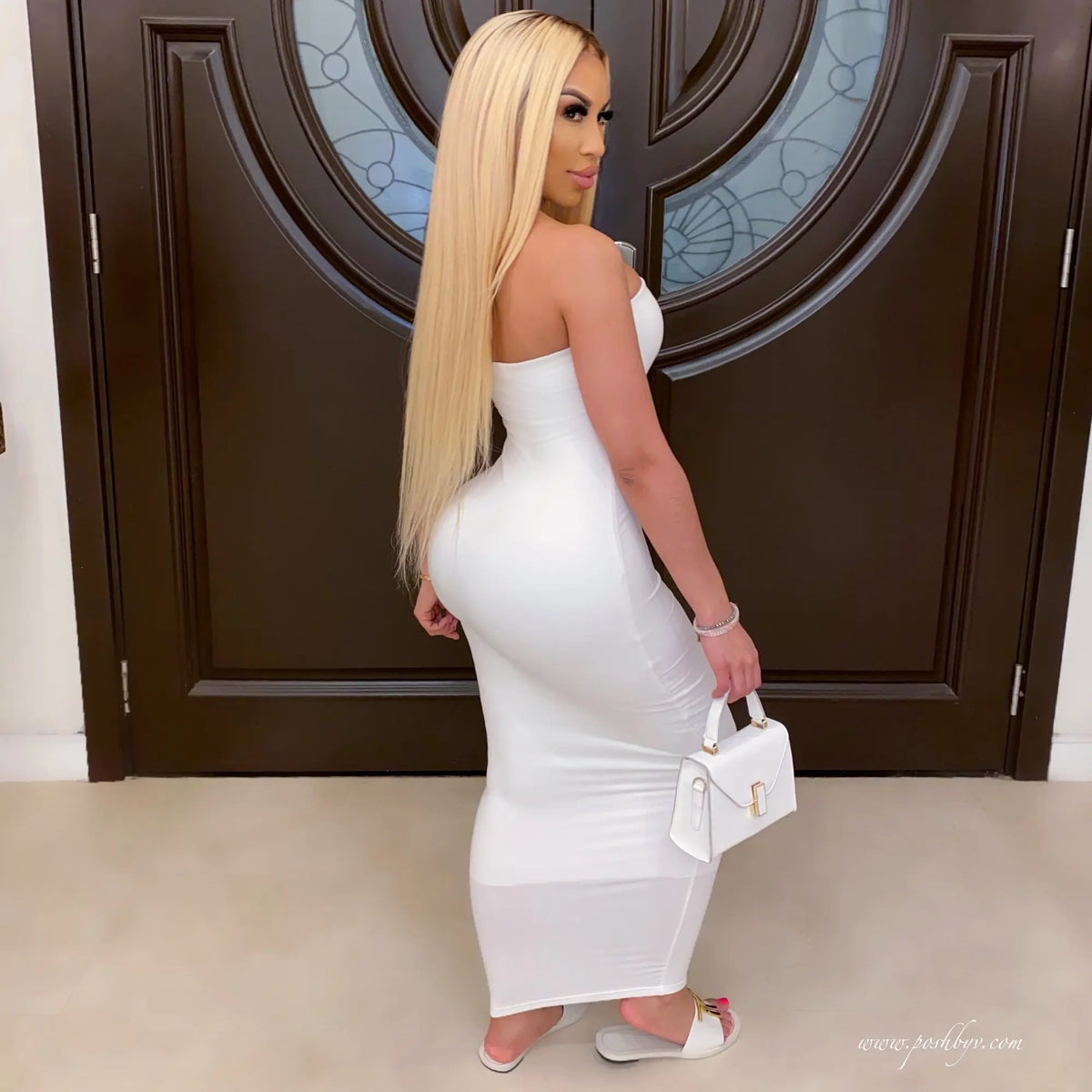 Sleeveless Chest Wrapped Long Beach Dress