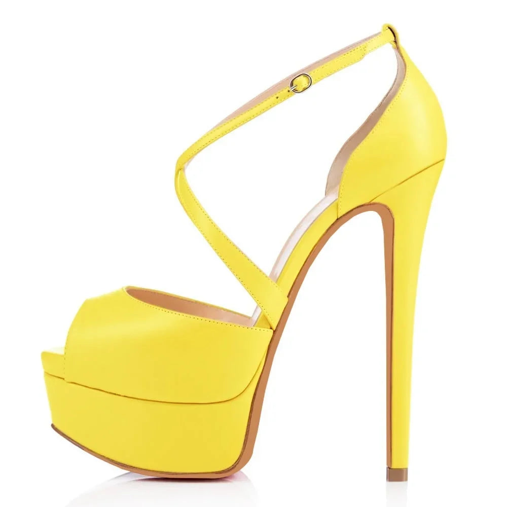 LOSLANDIFEN Pumps Nightclub Sandal Ultra Bride