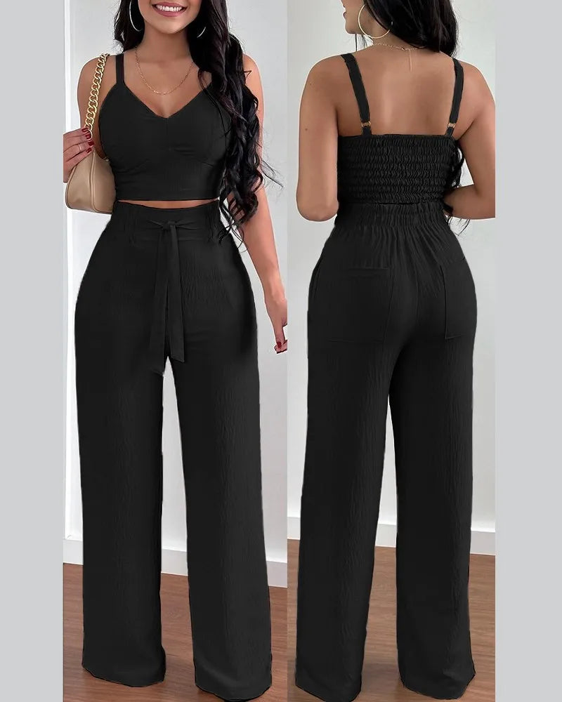 Print Halter V-Neck Backless Tank Suit