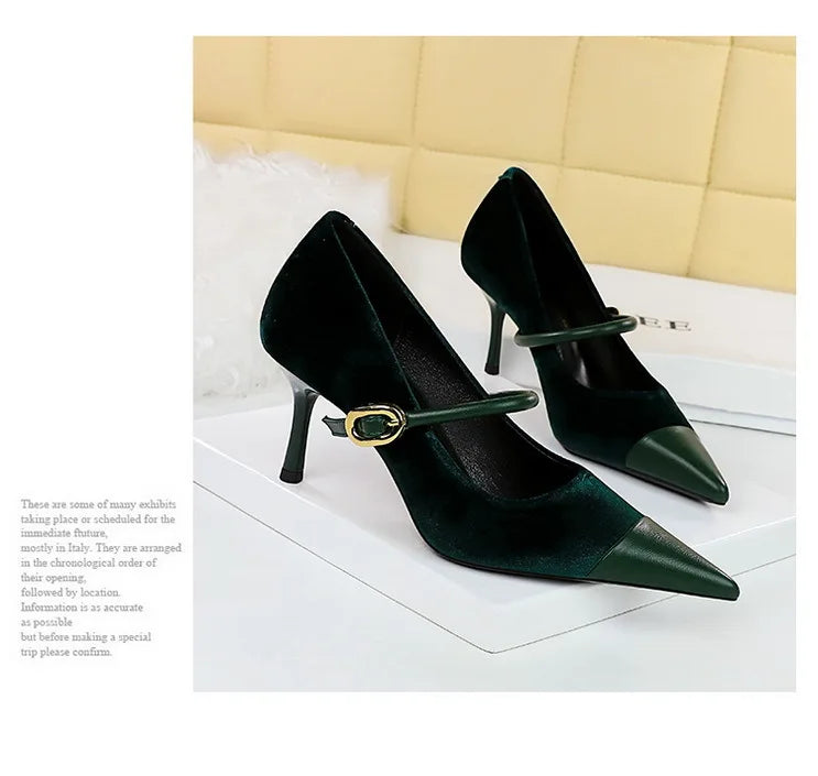 BIGTREE Shoes New Buckle Design Pumps