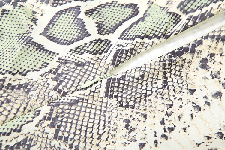 Weird Puss Snake Print Jumpsuit Woman Sexy Cirque Hollow Full Sleeve Skinny Fitness Midnight Clubwear Party Coquette Overalls