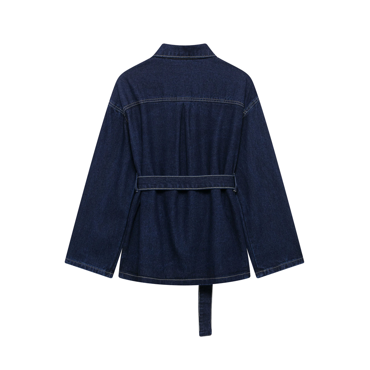 DUOPERI Sets With Belt Denim Jackets