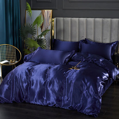 Luxury Mulberry Silk Solid Bedding Set