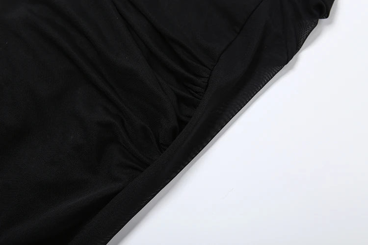 Nibber Prom Party Gown Dress Woman Sexy See Through Luxury Chain Halter Low-Neck Backless Sleeveless Midnight Elegant Vestidos