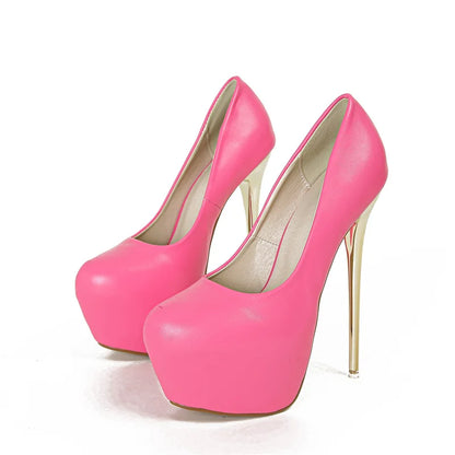 Liyke Runway Style Metal Thin High