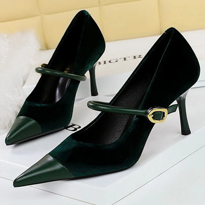 BIGTREE Shoes New Buckle Design Pumps