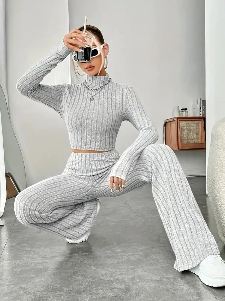 Beige Western Style Knitted Suit New