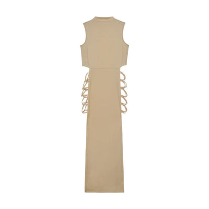 Criss Cross Cut-Out Bodycon Dress