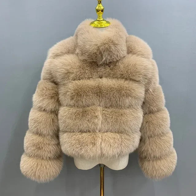 Faux Fur Fox Coats Short Coat