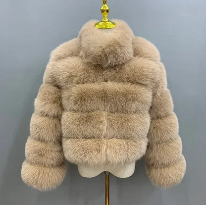 Faux Fur Fox Coats Short Coat