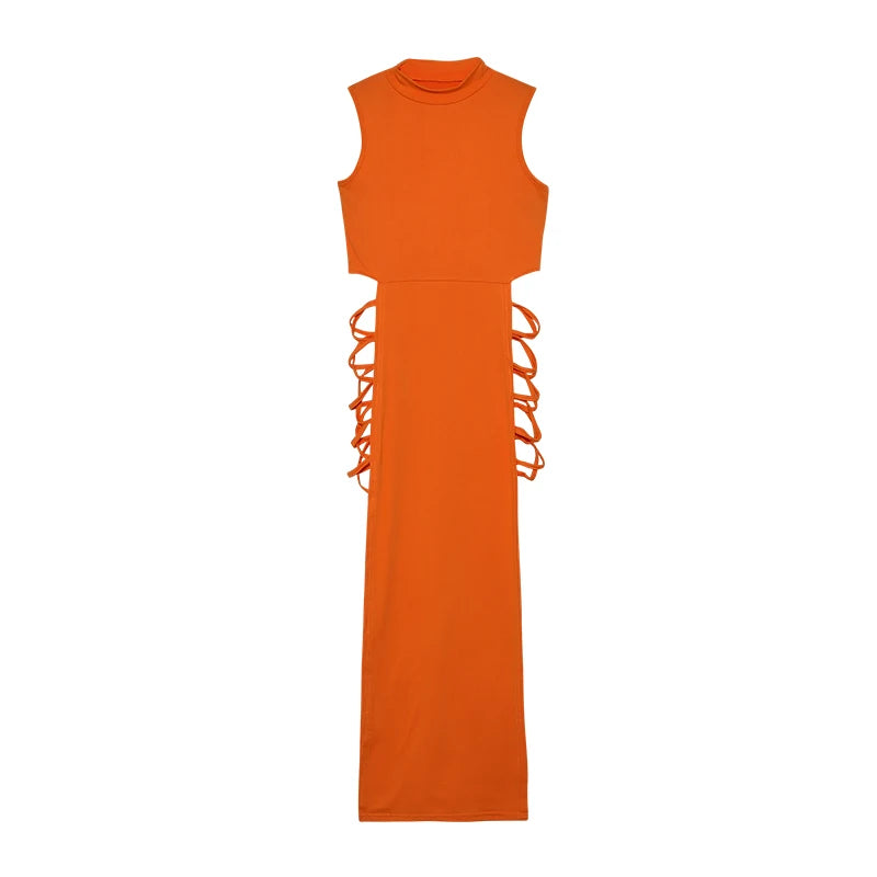 Criss Cross Cut-Out Bodycon Dress