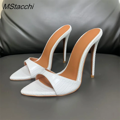 Super-high Heel Slippers Shoes Peep Toe
