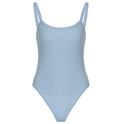 Sleeveless Sheer Strappy Bodysuit