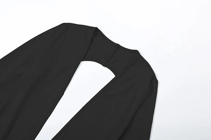 STYLISH Cut Out Jumpsuits Long Sleeve
