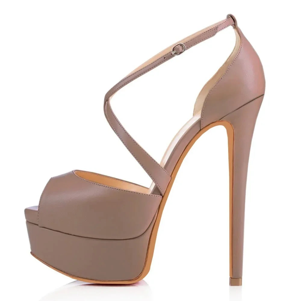 LOSLANDIFEN Pumps Nightclub Sandal Ultra Bride