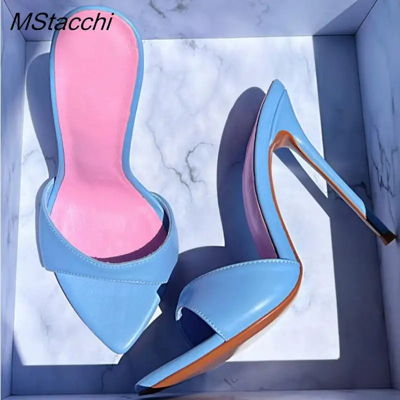 Super-high Heel Slippers Shoes Peep Toe