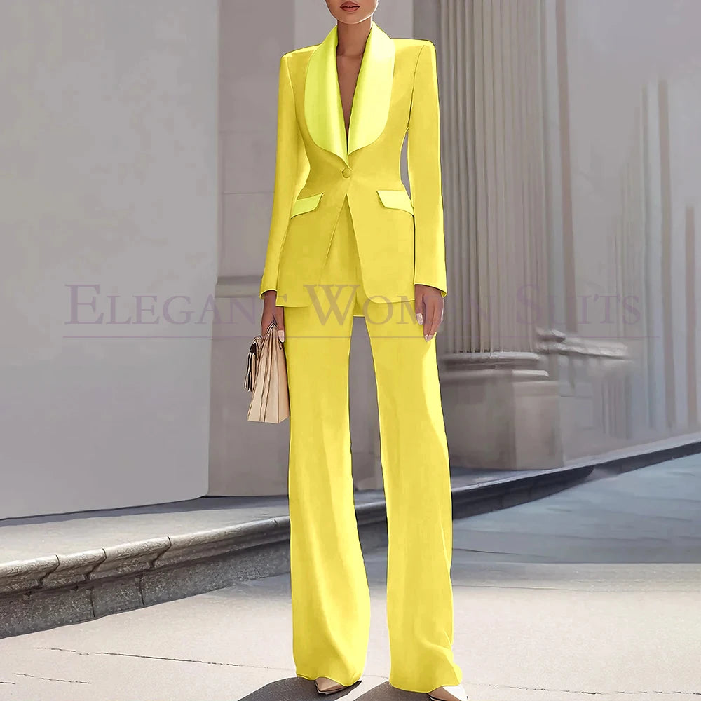 Customzied Suits Blazer Luxury One-Button Shawl